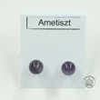 Kép 2/2 - Ametiszt 6-os golyós nemesacélos beszúrós füli
