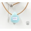 Kép 1/2 - Larimár fúrt medál bőrláncon 44700