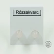 Kép 2/2 - Rózsakvarc 6-os golyós nemesacélos füli