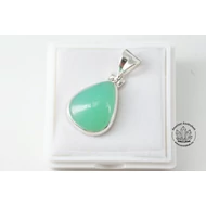 Krizopráz prémium csepp ezüst medál 48500