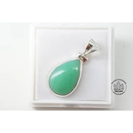 Krizopráz prémium csepp ezüst medál 52000