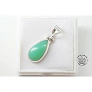 Krizopráz prémium kis csepp ezüst medál 38800