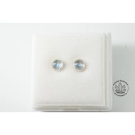 Labradorit 5 mm-es kaboson füli ezüstben