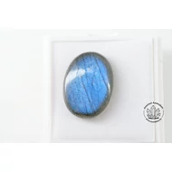 Labradorit égszínkék kis ovál kaboson 8100
