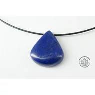 Lazurit pici csepp fúrt medál sodronyláncon 9800