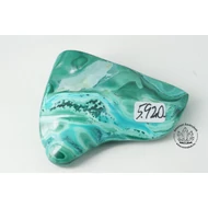 Malachit krizokolla egyedi csiszolat 5920