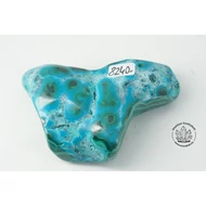 Malachit krizokolla egyedi csiszolat 8240