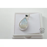 Szivárvány holdkő fazettált drágakő ezüstben 14750