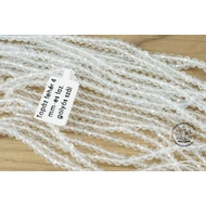 Topáz fehér 4 mm-es fazettált golyós szál