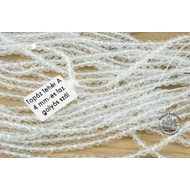 Topáz fehér A minőségű 4 mm-es fazettált golyós szál