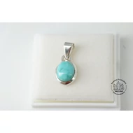 Türkiz ovális drágakő ezüst medál 8000 IV.