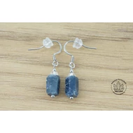 Zafír hasáb nemesacélos akasztós füli