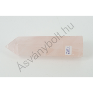 Rózsakvarc egyedi csiszolt csúcs 7180