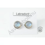 Labradorit extra 8-as félgömb füli nemesacélban