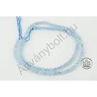 Akvamarin 4 mm-es golyós szál