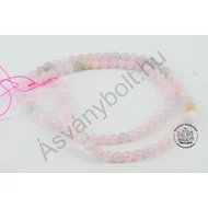Akvamarin morganit 4 mm-es golyós szál