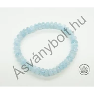 Akvamarin tárcsa karkötő