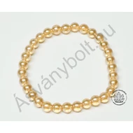 Arany aura 6 mm-es golyós karkötő