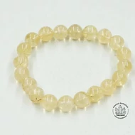 Citrin 10 mm-es féldrágakő karkötő