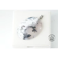 Dendrites opál fúrt medál 9500