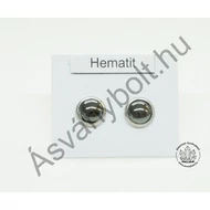 Hematit 6-os félgömb füli nemesacélban