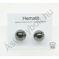 Hematit 8 mm-es golyós nemesacélos füli