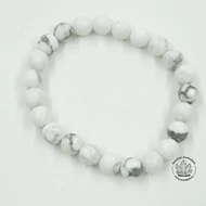 Howlit fazettált 8-as golyós karkötő