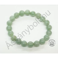 Jade burmai 10 mm-es golyós karkötő