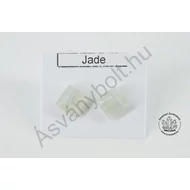 Jade kínai 8x8-as négyzet nemesacélos füli