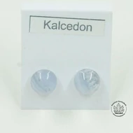 Kalcedon 8-as félgömb nemesacélos füli