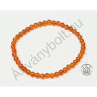 Karneol 4 mm-es golyós karkötő