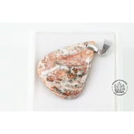 Leopárd jáspis csepp fúrt medál 5100