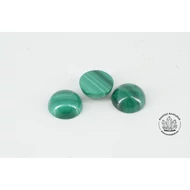 Malachit 12 mm-es félgömb kaboson