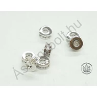 Mikrostrassz fehér gyűrű 3x6 mm