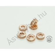 Mikrostrassz rózsaarany  gyűrű 6 mm 811 tipus