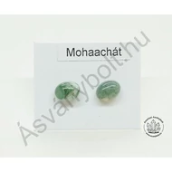 Mohaachát ovál nemesacélos beszúrós füli