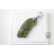 Moldavit fúrt medál 32560