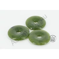 Nefrit jade fánk medál 4 cm