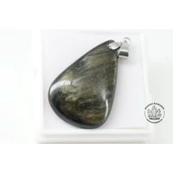 Obszidián arany csepp medál 5550
