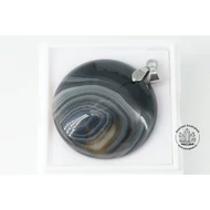 Ónix sávos egyedi fúrt medál II. 4000