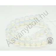 Opálüveg 12 mm-es fazettált golyós szál