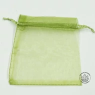Organza tasak almazöld 5 db