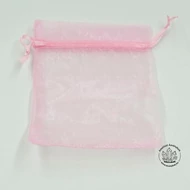 Organza tasak rózsaszín 5 db