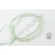 Prehnit 4 mm-es fazettált golyós szál