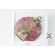 Rodonit egyedi kerek fúrt medál II. 4000