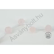 Rózsakvarc 12 mm-es fűzhető rózsa 1 db