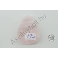 Rózsakvarc egyedi csepp csiszolat 3900