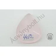 Rózsakvarc egyedi csepp csiszolat 4450