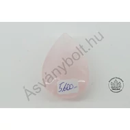 Rózsakvarc egyedi csepp csiszolat 5600