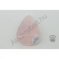 Rózsakvarc egyedi csepp csiszolat 6000
